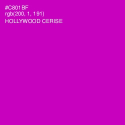 #C801BF - Hollywood Cerise Color Image