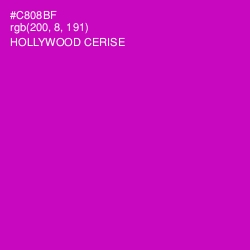 #C808BF - Hollywood Cerise Color Image
