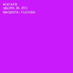 #C81AFB - Magenta / Fuchsia Color Image