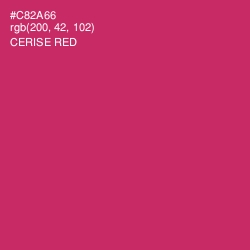 #C82A66 - Cerise Red Color Image