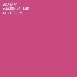 #C84A80 - Mulberry Color Image