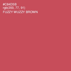 #C84D5B - Fuzzy Wuzzy Brown Color Image