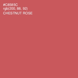 #C8585C - Chestnut Rose Color Image