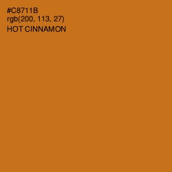 #C8711B - Hot Cinnamon Color Image