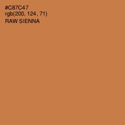 #C87C47 - Raw Sienna Color Image