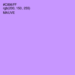 #C896FF - Mauve Color Image