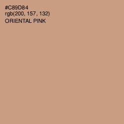 #C89D84 - Oriental Pink Color Image