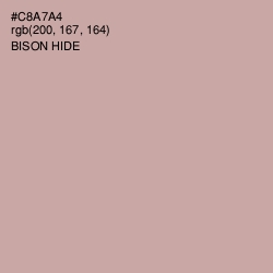 #C8A7A4 - Bison Hide Color Image