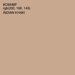 #C8A88F - Indian Khaki Color Image