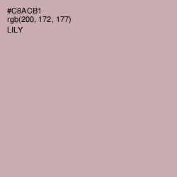 #C8ACB1 - Lily Color Image