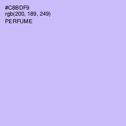#C8BDF9 - Perfume Color Image