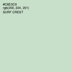 #C8E0C9 - Surf Crest Color Image