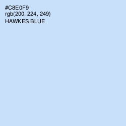 #C8E0F9 - Hawkes Blue Color Image