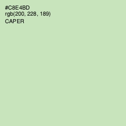 #C8E4BD - Caper Color Image