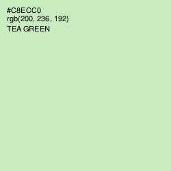 #C8ECC0 - Tea Green Color Image