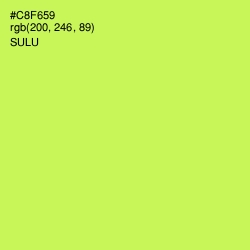 #C8F659 - Sulu Color Image