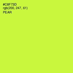 #C8F73D - Pear Color Image