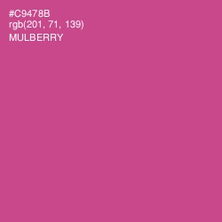 #C9478B - Mulberry Color Image