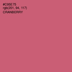 #C95E75 - Cranberry Color Image