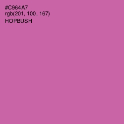 #C964A7 - Hopbush Color Image