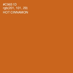 #C9651D - Hot Cinnamon Color Image