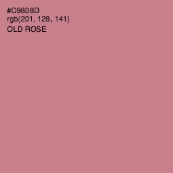 #C9808D - Old Rose Color Image