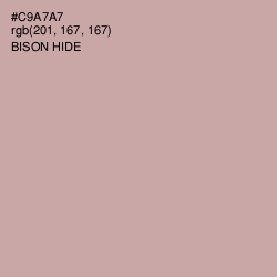 #C9A7A7 - Bison Hide Color Image
