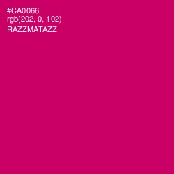 #CA0066 - Razzmatazz Color Image