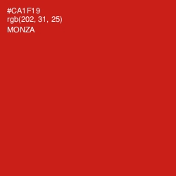 #CA1F19 - Monza Color Image