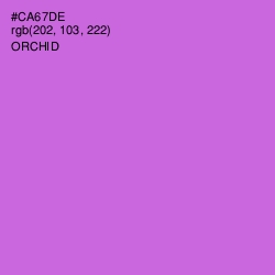 #CA67DE - Orchid Color Image