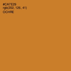 #CA7E29 - Ochre Color Image