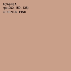 #CA9F8A - Oriental Pink Color Image