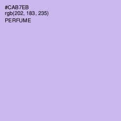 #CAB7EB - Perfume Color Image