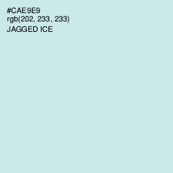 #CAE9E9 - Jagged Ice Color Image