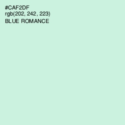 #CAF2DF - Blue Romance Color Image