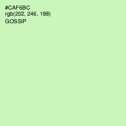 #CAF6BC - Gossip Color Image