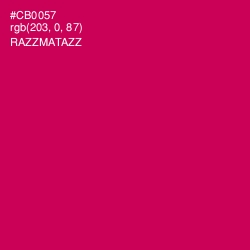 #CB0057 - Razzmatazz Color Image