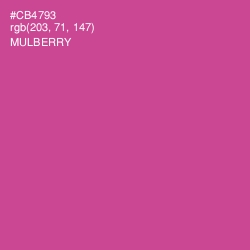 #CB4793 - Mulberry Color Image