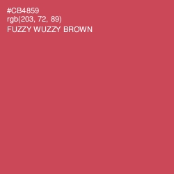 #CB4859 - Fuzzy Wuzzy Brown Color Image