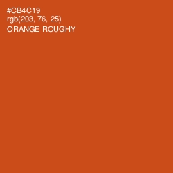 #CB4C19 - Orange Roughy Color Image