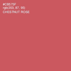 #CB575F - Chestnut Rose Color Image