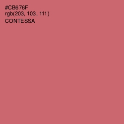 #CB676F - Contessa Color Image