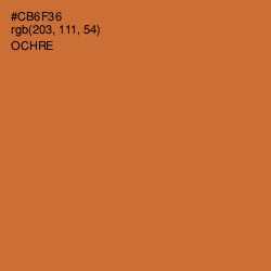 #CB6F36 - Ochre Color Image