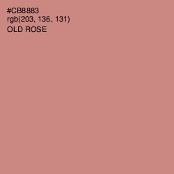 #CB8883 - Old Rose Color Image