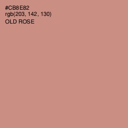 #CB8E82 - Old Rose Color Image