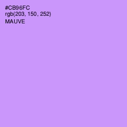 #CB96FC - Mauve Color Image