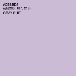 #CBBBD5 - Gray Suit Color Image