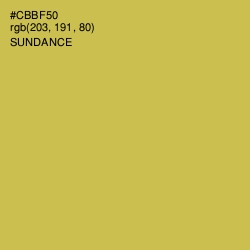 #CBBF50 - Sundance Color Image