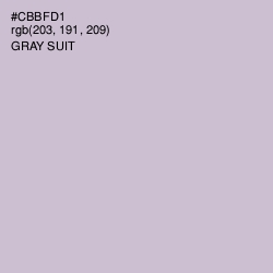 #CBBFD1 - Gray Suit Color Image