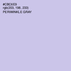 #CBC6E9 - Periwinkle Gray Color Image